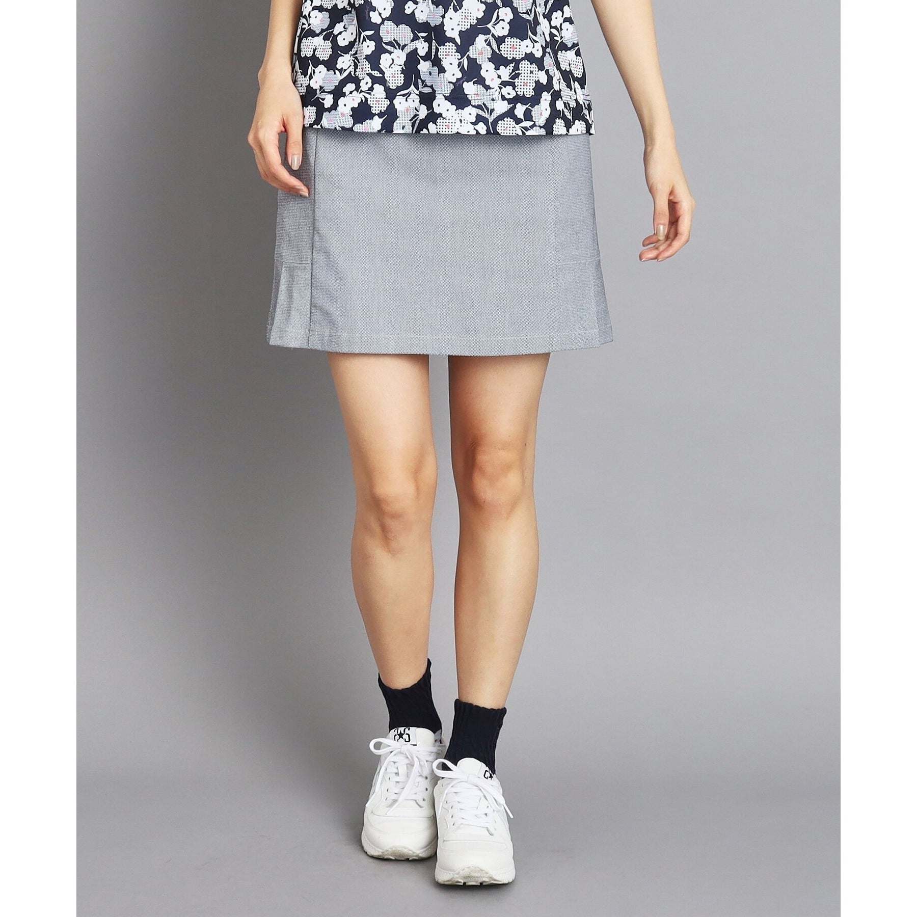 アダバット adabat サイドフリルデザイン ストレッチスカート