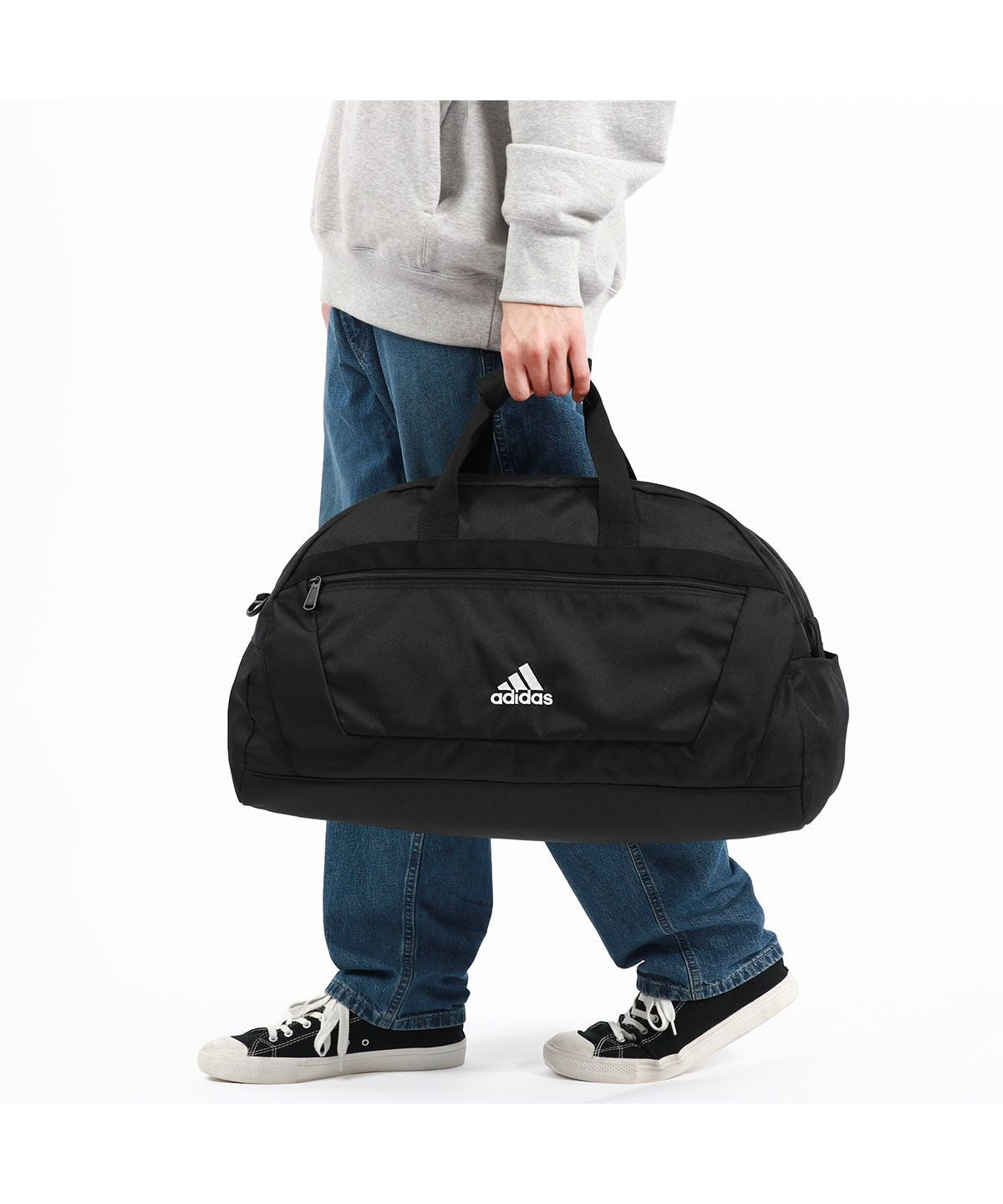 アディダス adidas アディダス ボストンバッグ adidas 2WAY ダッフルバッグ 斜めがけ 46L 大容量 A3 B4 A4 2泊 3泊 旅行 部活 修学旅行 63605 （ブラック） ブラック