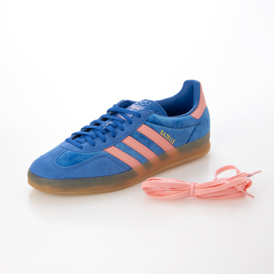 アディダス adidas adidas - GAZELLE INDOOR W BLUE SEMI PINK SPARK GUM 3 【IG6785】 （BLUE SEMI PINK SPARK GUM） BLUE SEMI PINK SPARK GUM
