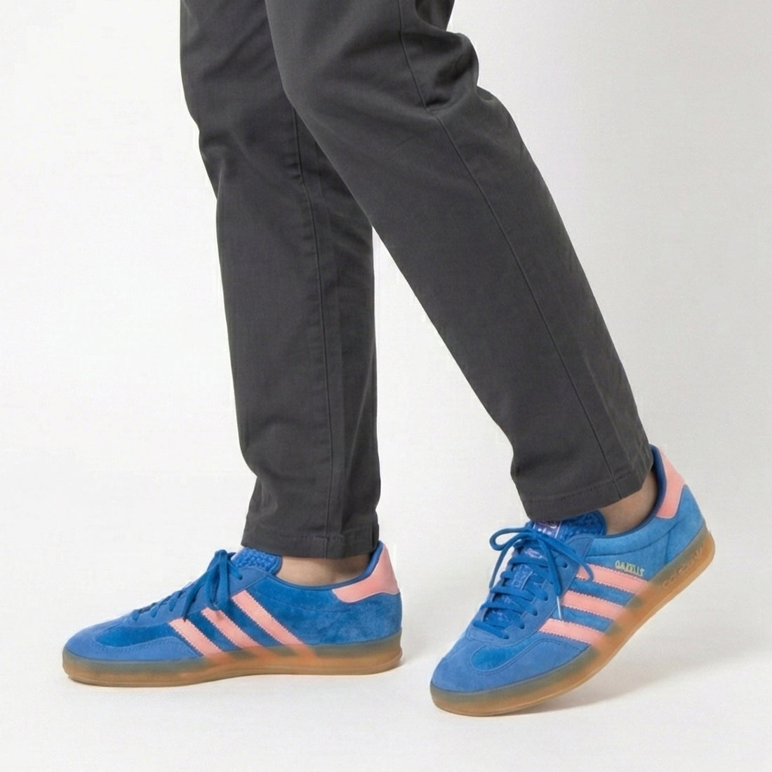 アディダス adidas adidas - GAZELLE INDOOR W BLUE SEMI PINK SPARK GUM 3 【IG6785】 （BLUE SEMI PINK SPARK GUM） BLUE SEMI PINK SPARK GUM