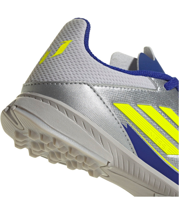アディダス adidas アディダス adidas サッカー F50 LEAGUE TF J MESSI ターフコート ターフスパイク サッカーシューズ ジュニア 子供 キッズ 人工芝対 （シルバーメタリック/ソーラ） シルバーメタリック/ソーラ