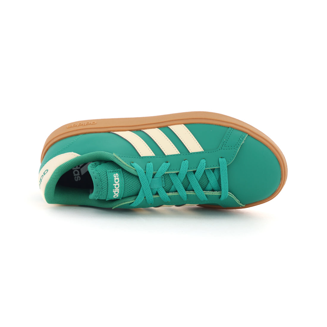 アディダス adidas レディース メンズ スニーカー グランドコートベース 2.0 U コートシューズ ローカット JQ0528 ローテク （グリーン/Wバニラ(JQ0528)） グリーン/Wバニラ(JQ0528)