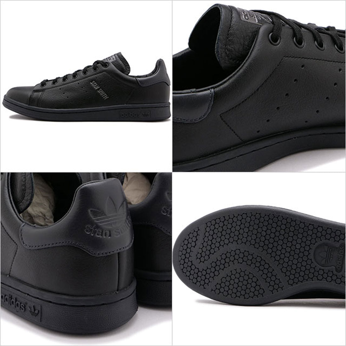 stan① adidas Originals Stan Smith Lux 'Black Carbon' HQ6787
