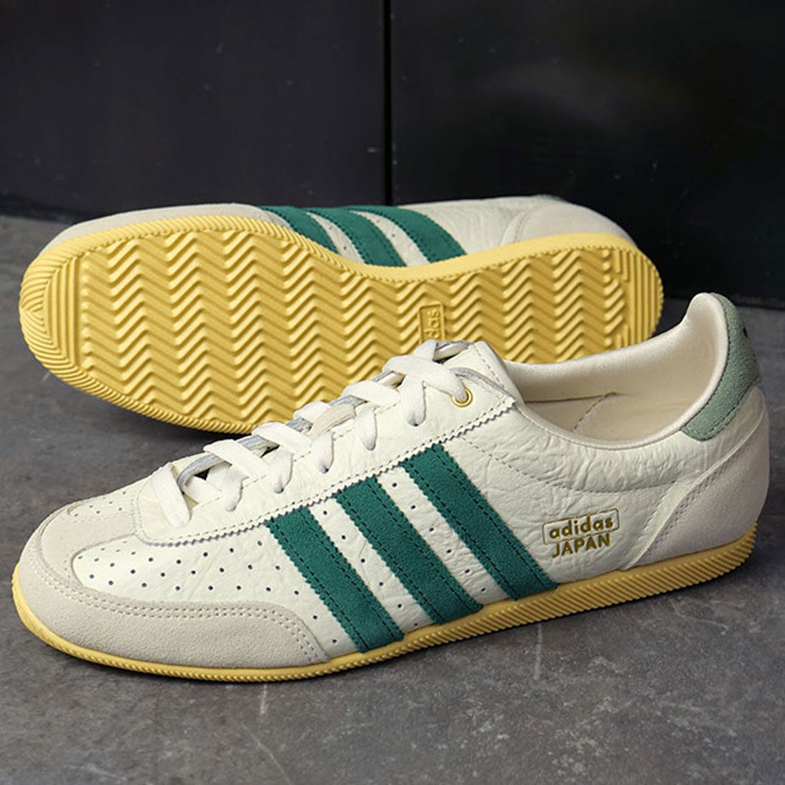 アディダス adidas JAPAN W オフホワイト/カレッジグリーン/オレンジティント [NLG13/JI2663] （オフホワイト/カレッジグリーン/オレンジティント） オフホワイト/カレッジグリーン/オレンジティント