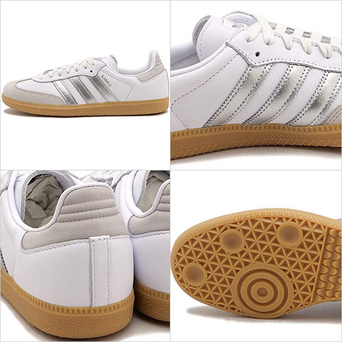 アディダス adidas SAMBA OG W フットウェアホワイト/シルバーメタリック/グレーワン [NJI73/JI2725] （フットウェアホワイト/シルバーメタリック/グレーワン） フットウェアホワイト/シルバーメタリック/グレーワン