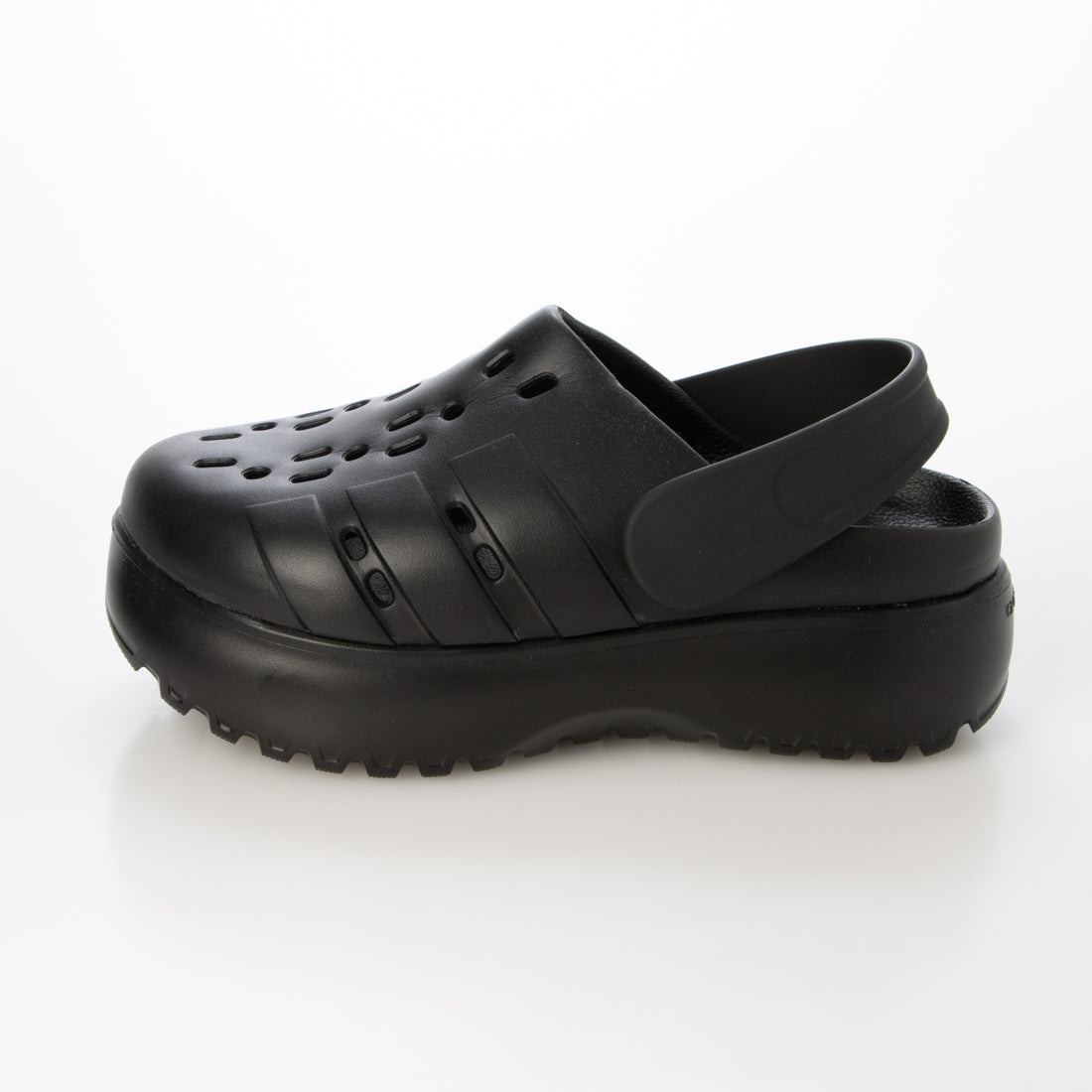 アディダス adidas レディース 厚底 サンダル ADILETTE CLOG PLATFORM W JP9577 （ブラック） ブラック