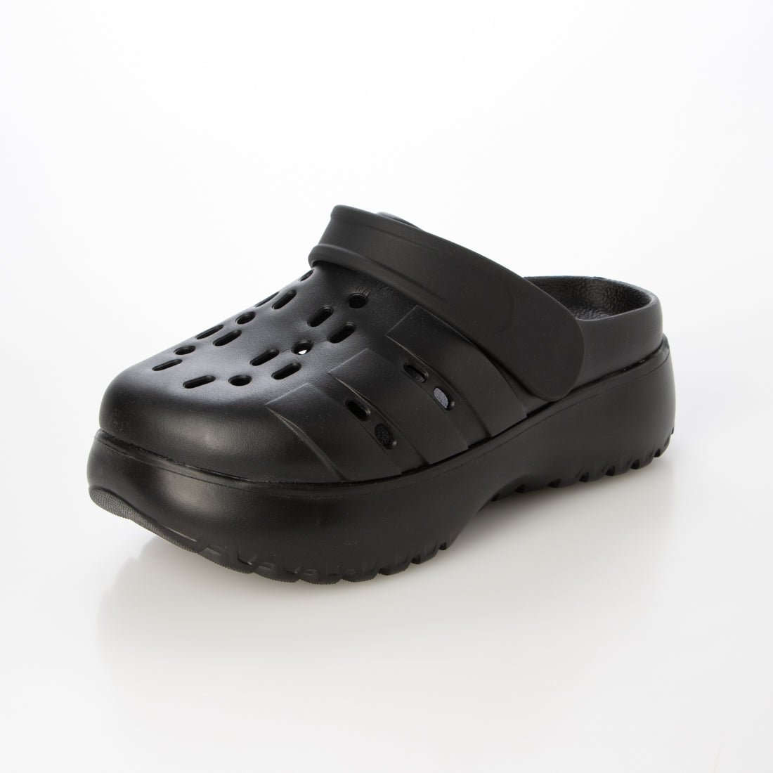 アディダス adidas レディース 厚底 サンダル ADILETTE CLOG PLATFORM W JP9577 （ブラック） ブラック