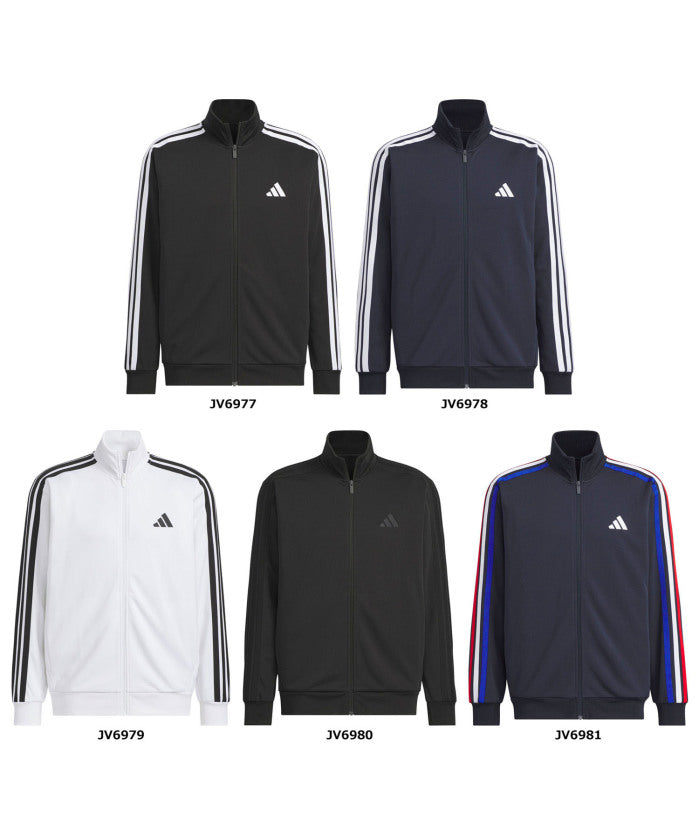 adidas adidas Three Stripes Regular Fit Double Knit Track Jacket JZR00