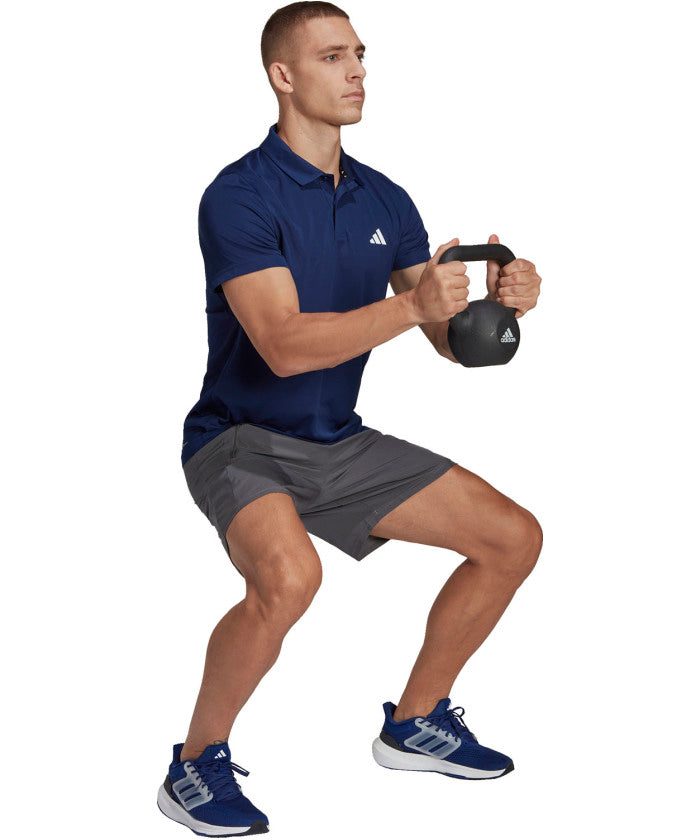 アディダス adidas アディダス adidas トレイン エッセンシャルズ トレーニング ポロシャツ 半袖シャツ Tシャツ メンズ 男性用 ロゴ ワンポイント 筋ト （JN1460 カレッジグリーン/ホ） JN1460 カレッジグリーン/ホ