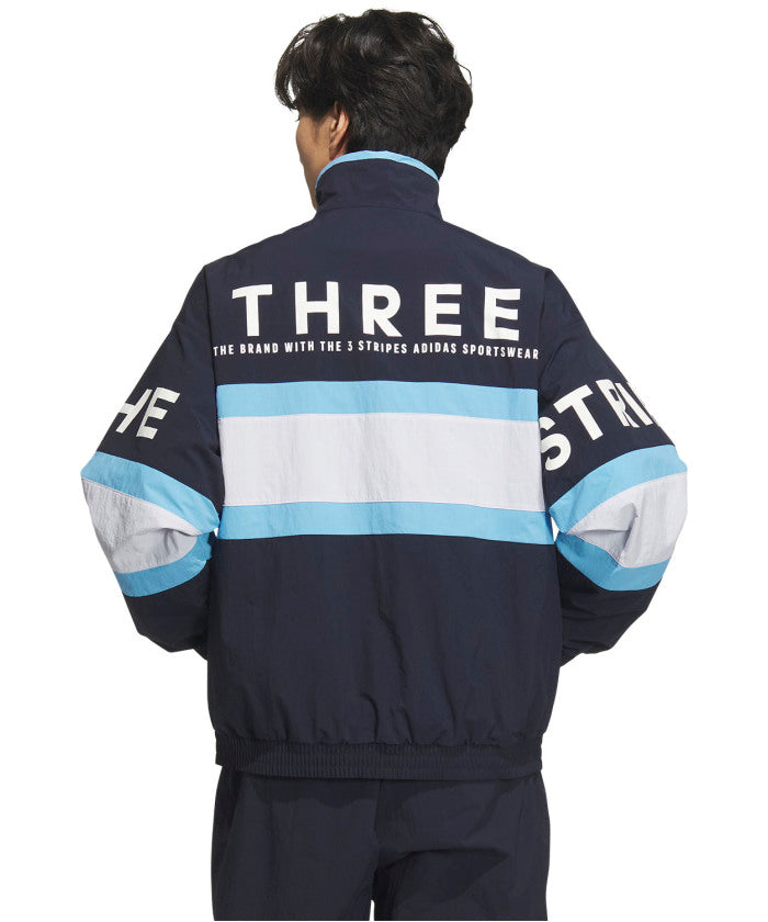 アディダス adidas アディダス adidas ワーディング パック ルーズフィット メッシュ裏地付き ウーブンジャケット  KQD39 （JM2064 ブラック） JM2064 ブラック