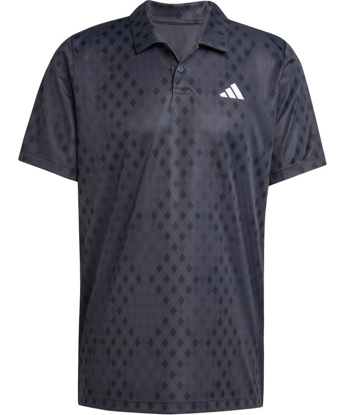 アディダス adidas アディダス adidas テニス クラブ テニス クライマクール グラフィック ポロシャツ ウェア トップス メンズ 軽量 涼しい ドライ 速 （JM1205 カーボン/ブラック） JM1205 カーボン/ブラック