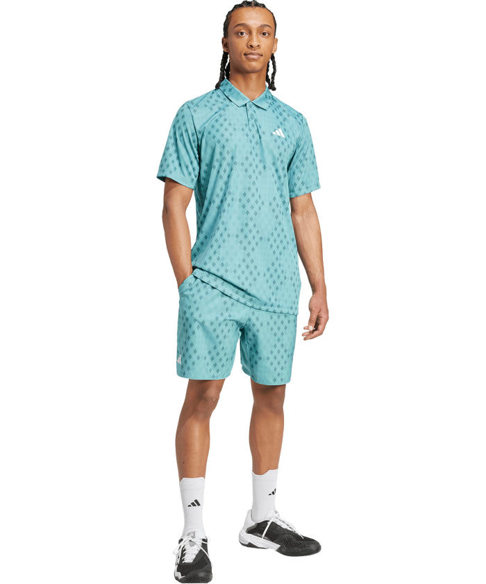アディダス adidas アディダス adidas テニス クラブ テニス クライマクール グラフィック ポロシャツ ウェア トップス メンズ 軽量 涼しい ドライ 速 （JM1205 カーボン/ブラック） JM1205 カーボン/ブラック
