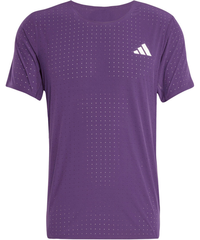 アディダス adidas アディダス adidas アディゼロ ランニング半袖 T シャツ  JOM26 （JV7171 オーロラプラム） JV7171 オーロラプラム