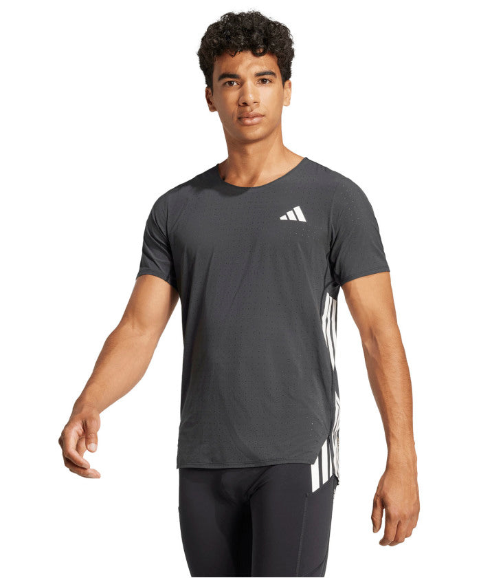 アディダス adidas アディダス adidas アディゼロ ランニング半袖 T シャツ  JOM26 （JV7171 オーロラプラム） JV7171 オーロラプラム