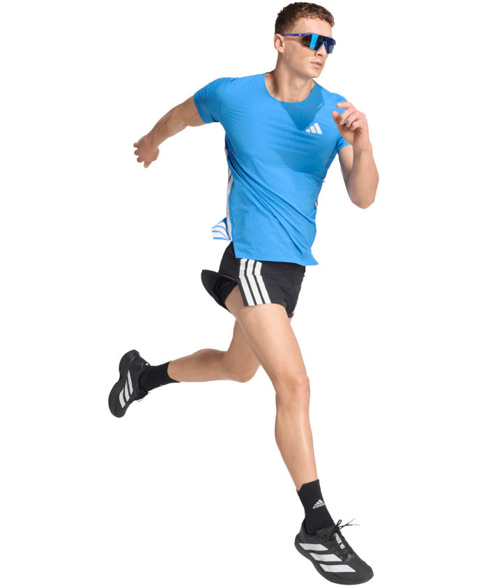 アディダス adidas アディダス adidas アディゼロ ランニング半袖 T シャツ  JOM26 （JV7171 オーロラプラム） JV7171 オーロラプラム