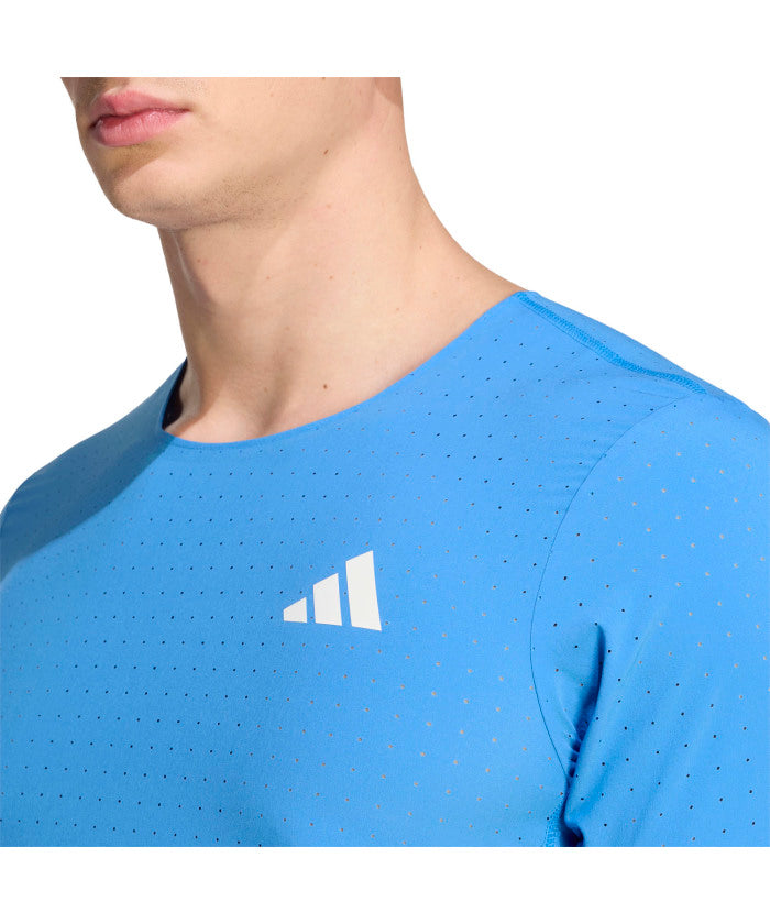 アディダス adidas アディダス adidas アディゼロ ランニング半袖 T シャツ  JOM26 （JV7171 オーロラプラム） JV7171 オーロラプラム