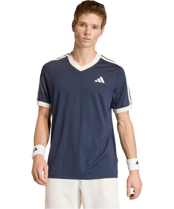 アディダス adidas アディダス adidas テニス テニス クラシックス 半袖Tシャツ トップス メンズ 機能性 柔らかい レトロ ドライ レギュラーフィット （KE6719 チョークホワイト） KE6719 チョークホワイト