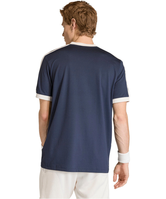 アディダス adidas アディダス adidas テニス テニス クラシックス 半袖Tシャツ トップス メンズ 機能性 柔らかい レトロ ドライ レギュラーフィット （KE6719 チョークホワイト） KE6719 チョークホワイト