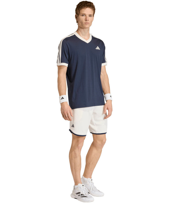 アディダス adidas アディダス adidas テニス テニス クラシックス 半袖Tシャツ トップス メンズ 機能性 柔らかい レトロ ドライ レギュラーフィット （KE6719 チョークホワイト） KE6719 チョークホワイト