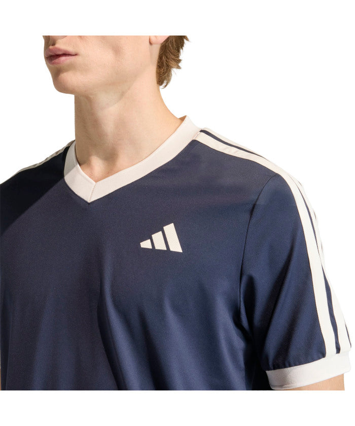 アディダス adidas アディダス adidas テニス テニス クラシックス 半袖Tシャツ トップス メンズ 機能性 柔らかい レトロ ドライ レギュラーフィット （KE6719 チョークホワイト） KE6719 チョークホワイト