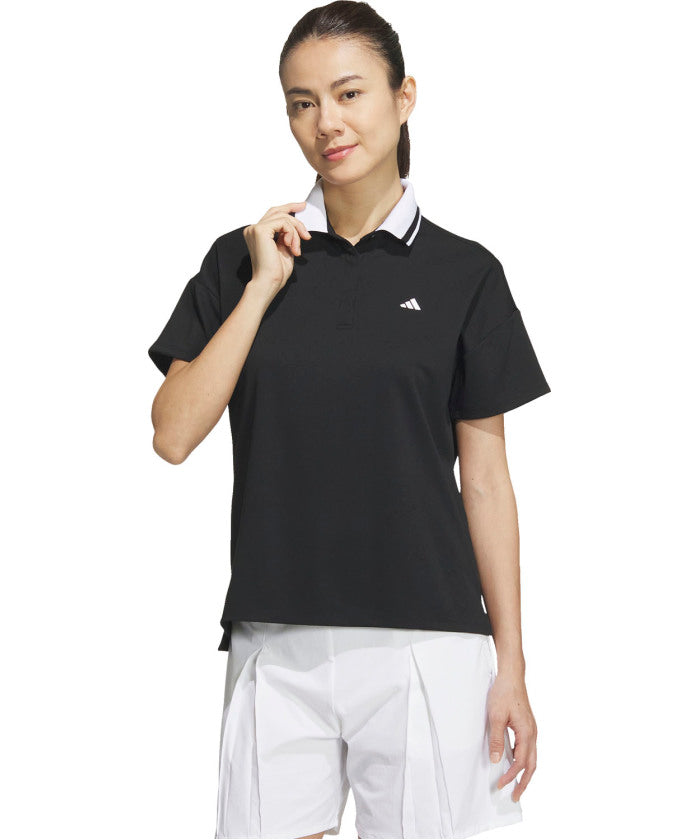阿迪達斯 adidas adidas 阿迪達斯 高爾夫 方形剪裁 迷你平針織 Polo 女士 上衣