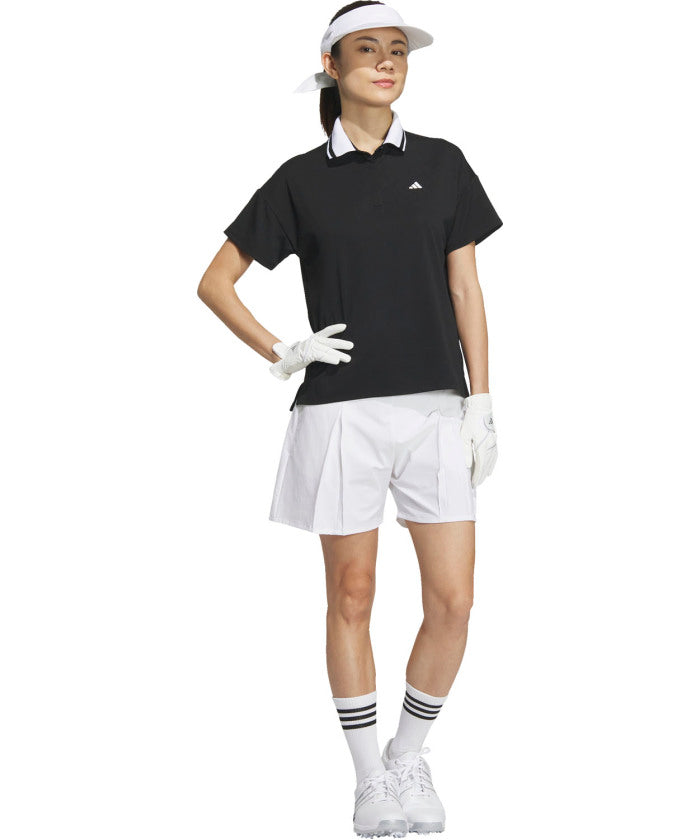 阿迪達斯 adidas adidas 阿迪達斯 高爾夫 方形剪裁 迷你平針織 Polo 女士 上衣