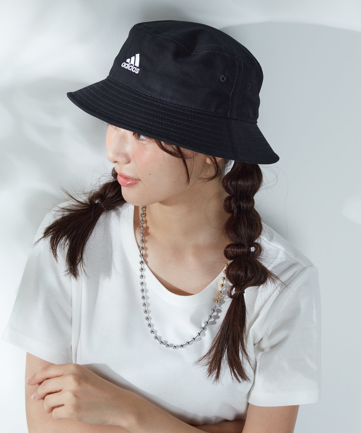 アディダス adidas adidas BOS  CT BUCKET HAT,BLK/WHT(01)