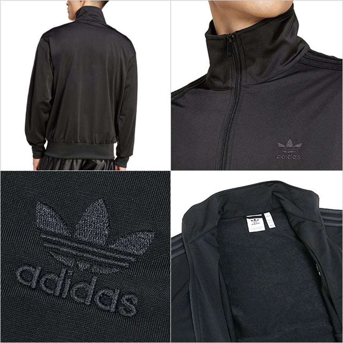adidas 再構築　テーラードジャケットブラック 再構築 セットアップ リメイク adidasヴィンテージ テーラード