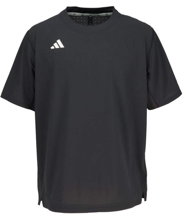 アディダス adidas アディダス adidas 野球 アディゼロ ダグアウト トレーニング 半袖 Tシャツ ユニセックス トップス ルーズフィット 耐久性 汎用性 （KH2049 ブラック） KH2049 ブラック