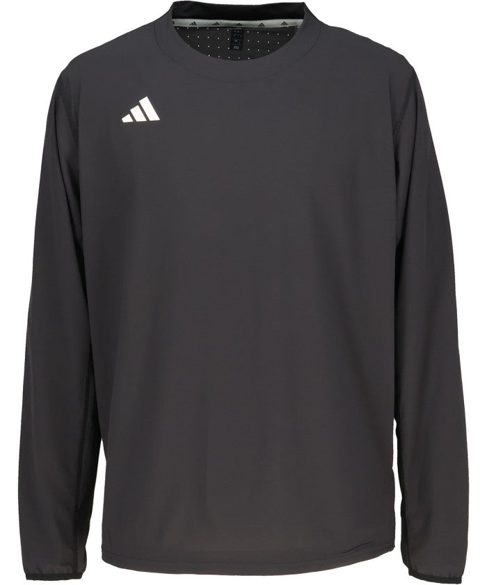 アディダス adidas アディダス adidas 野球 ソフトボール アディゼロ ダグアウト トレーニング 長袖Tシャツ トップス 軽量 伸縮性 耐久性 ルーズフィッ （KH2115 ブラック） KH2115 ブラック