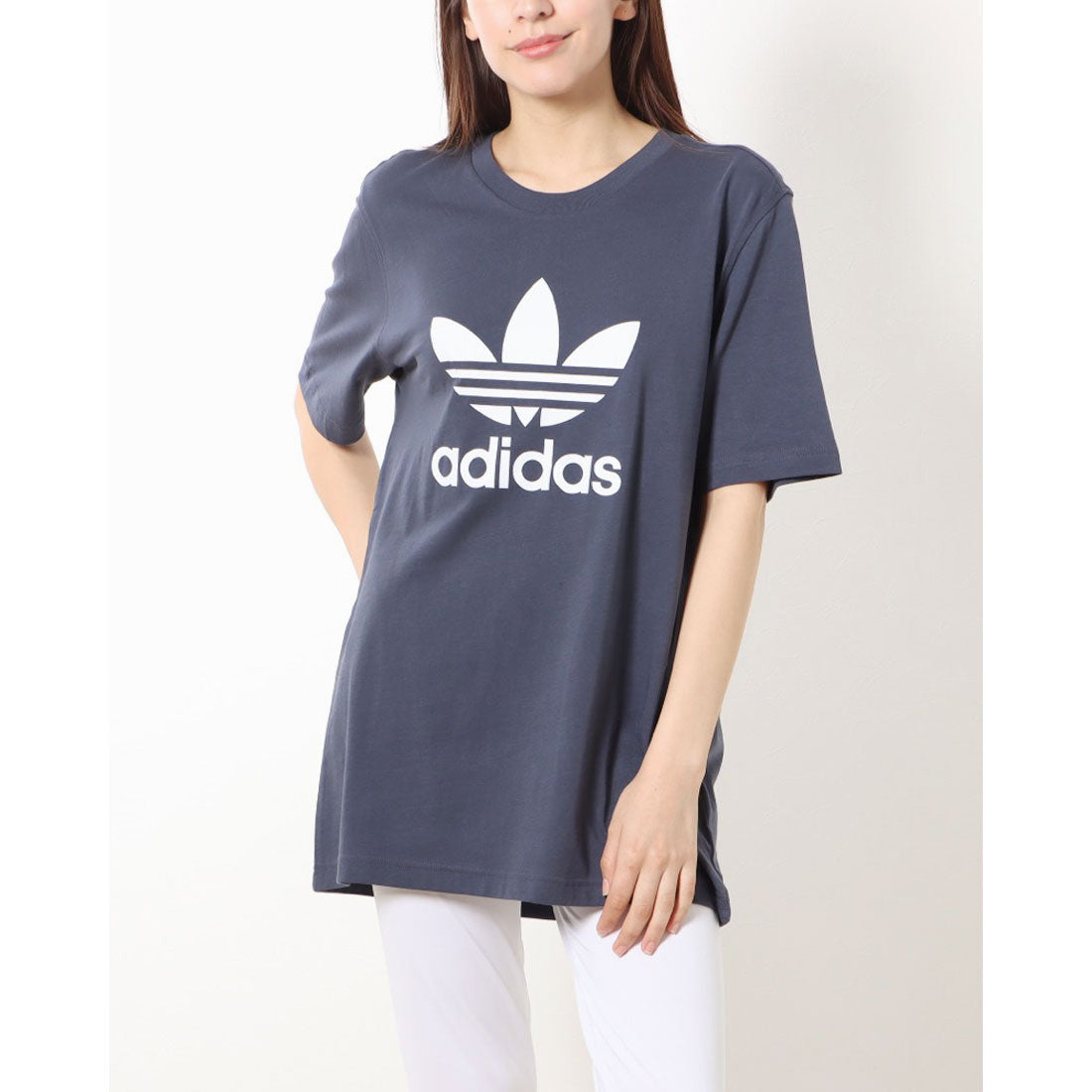 アディダス adidas TREFOIL T-SHIRT CW0709 CW0710,NAVY