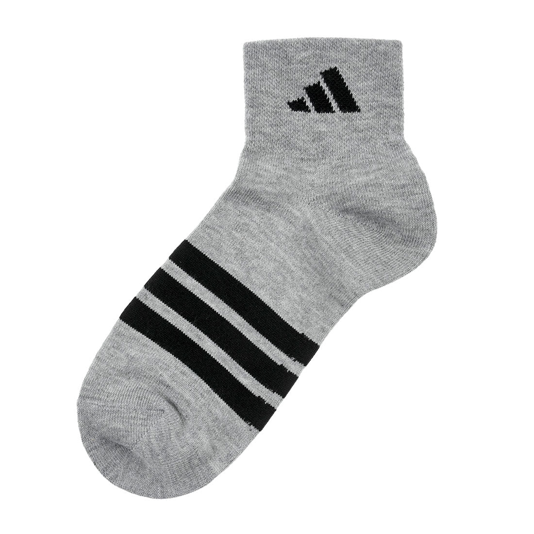 Adidas adidas Fukuske 【Adidas: DEO】3 pairs set socks plain wide heel logo line short length reinforced toe and heel women's ladies Fukuske fukuske ふくすけ