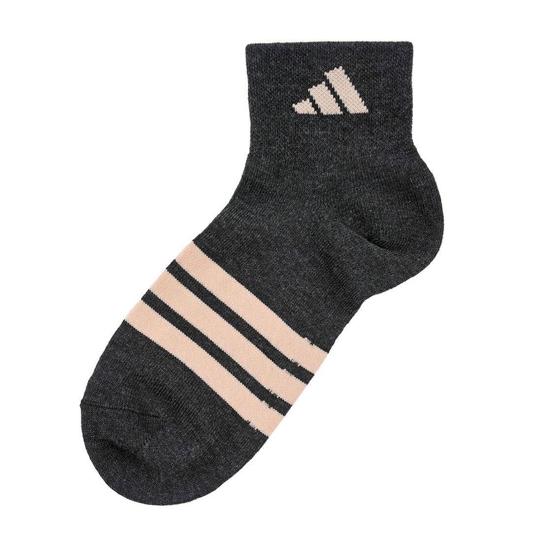 Adidas adidas Fukuske 【Adidas: DEO】3 pairs set socks plain wide heel logo line short length reinforced toe and heel women's ladies Fukuske fukuske ふくすけ