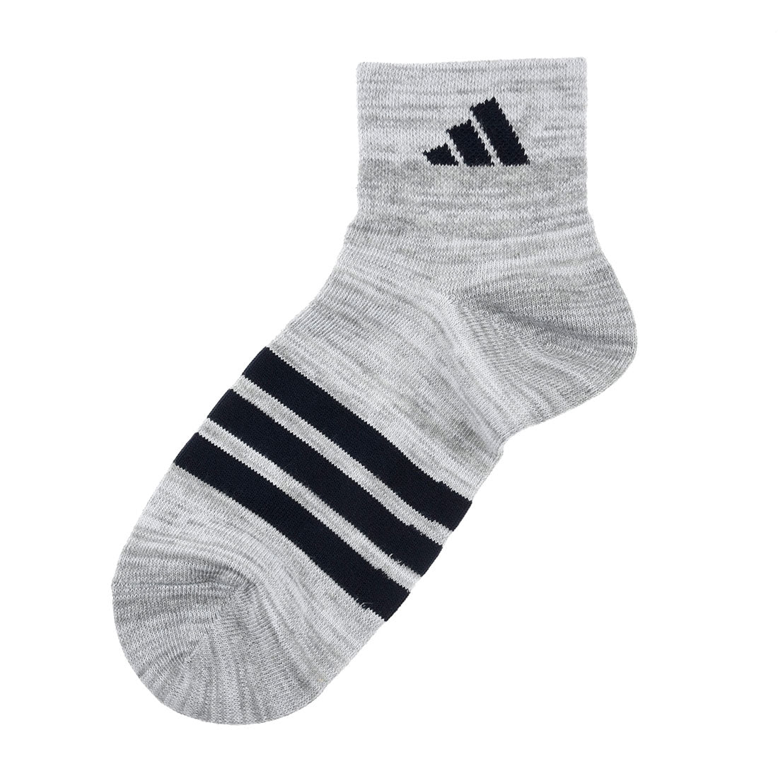 Adidas adidas Fukuske 【Adidas: DEO】3 pairs set socks plain wide heel logo line short length reinforced toe and heel women's ladies Fukuske fukuske ふくすけ