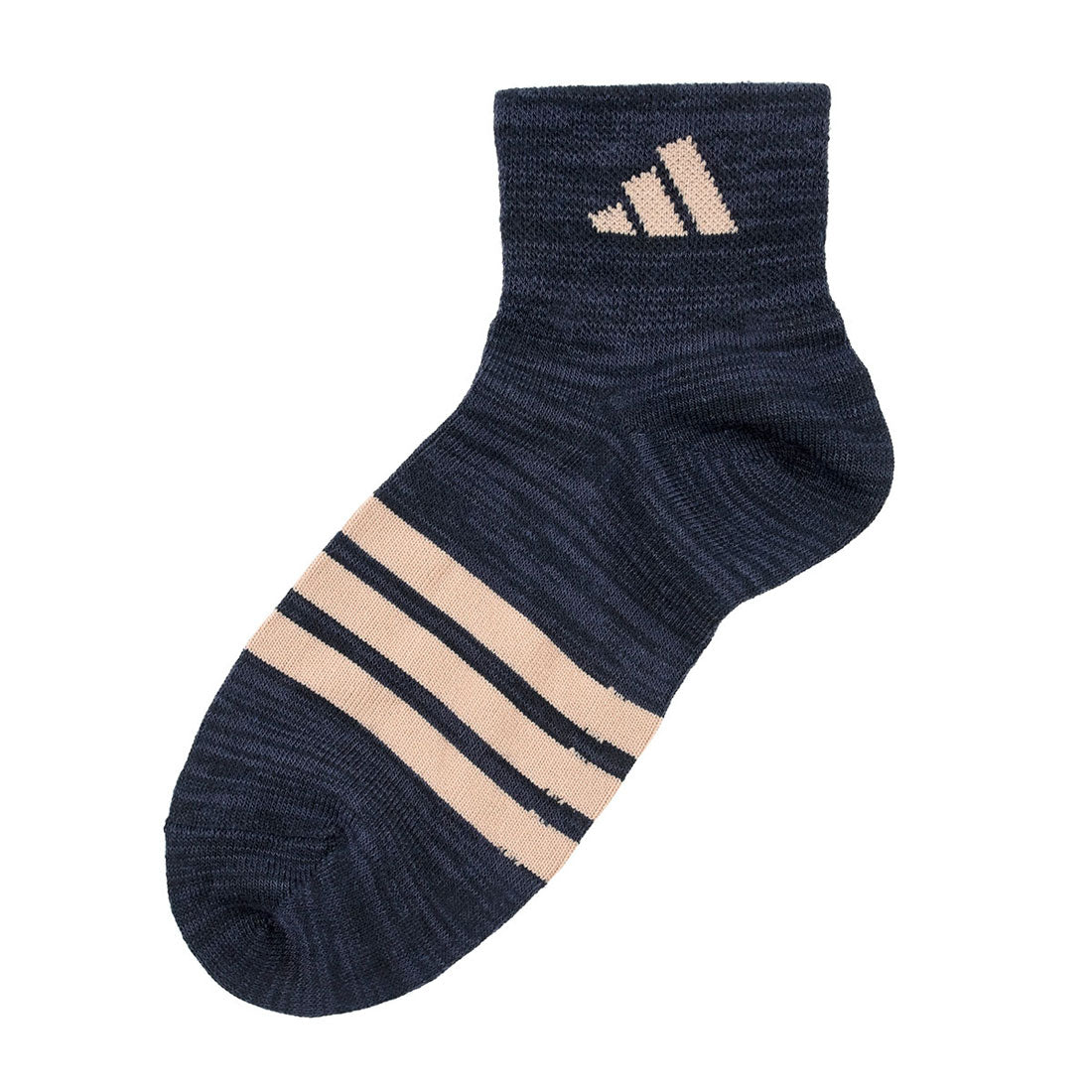 Adidas adidas Fukuske 【Adidas: DEO】3 pairs set socks plain wide heel logo line short length reinforced toe and heel women's ladies Fukuske fukuske ふくすけ