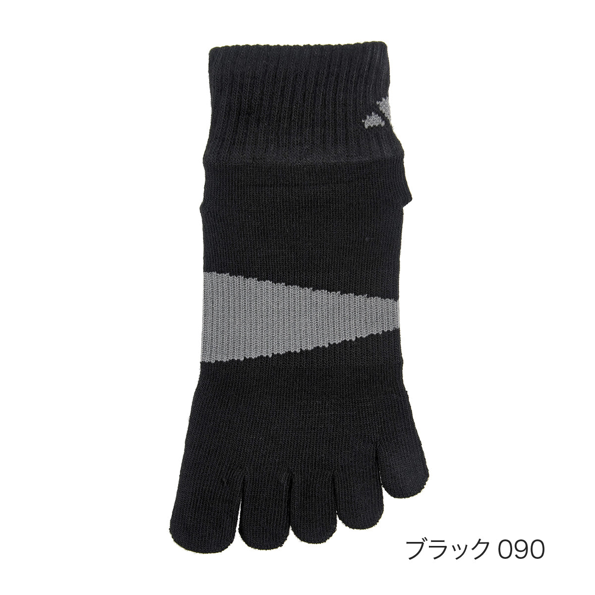 アディダス adidas 【adidas(アディダス) ： EXCELLENT FUNCTION】 靴下 ワンポイント ライン ショート丈 5本指(3134-52P)ブラック090 M （ブラック090） ブラック090