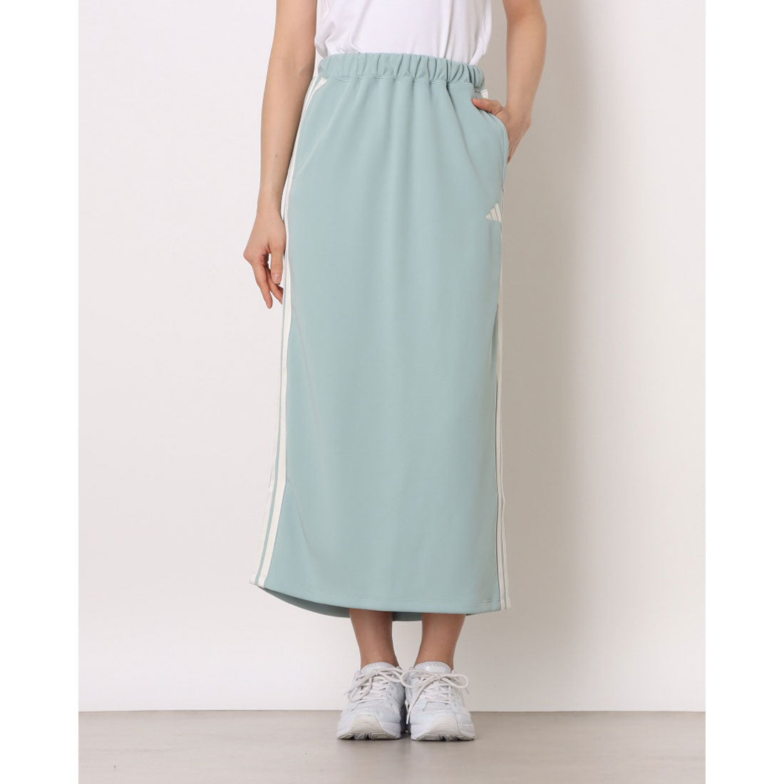 アディダス adidas レディース W MH 3S KN Iラインスカート SW799 （ブルー） ブルー