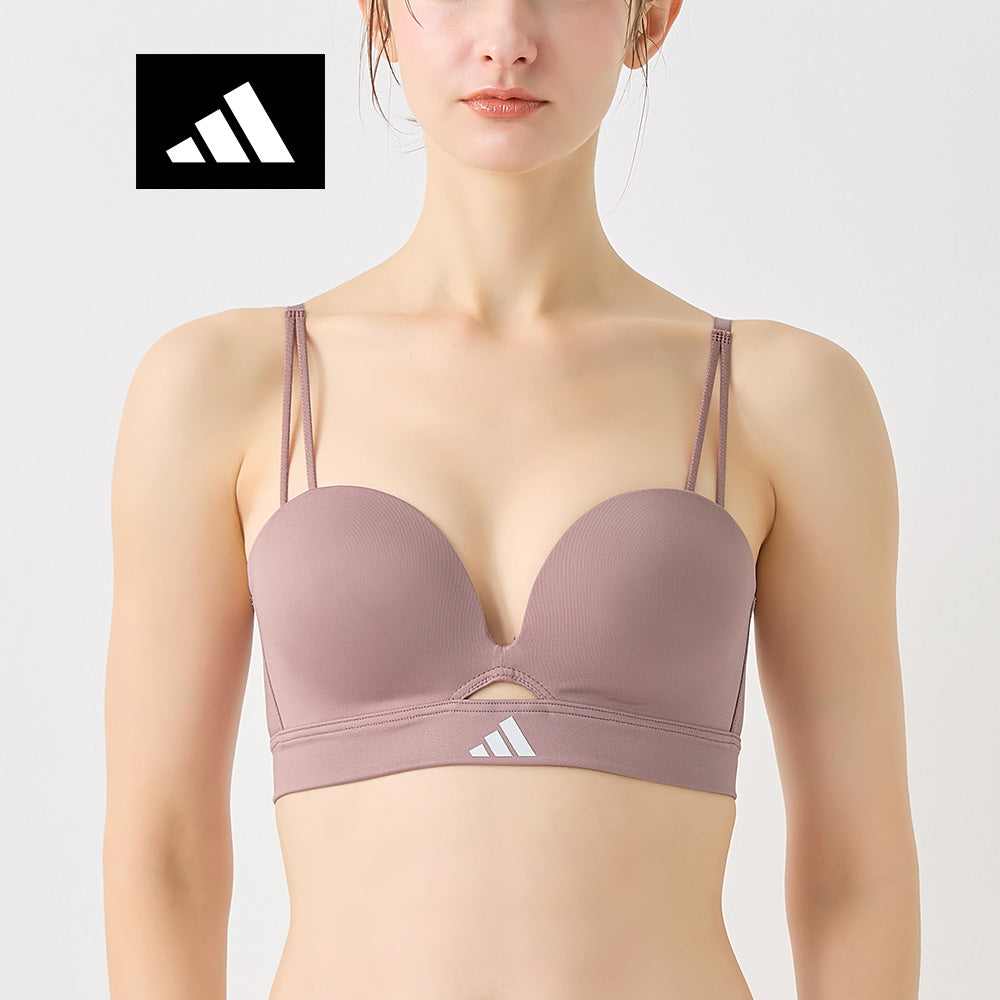 アディダス adidas 【吸汗速乾】ノンワイヤーブラジャー 後ろホックタイプ （ミスティピンク） ミスティピンク