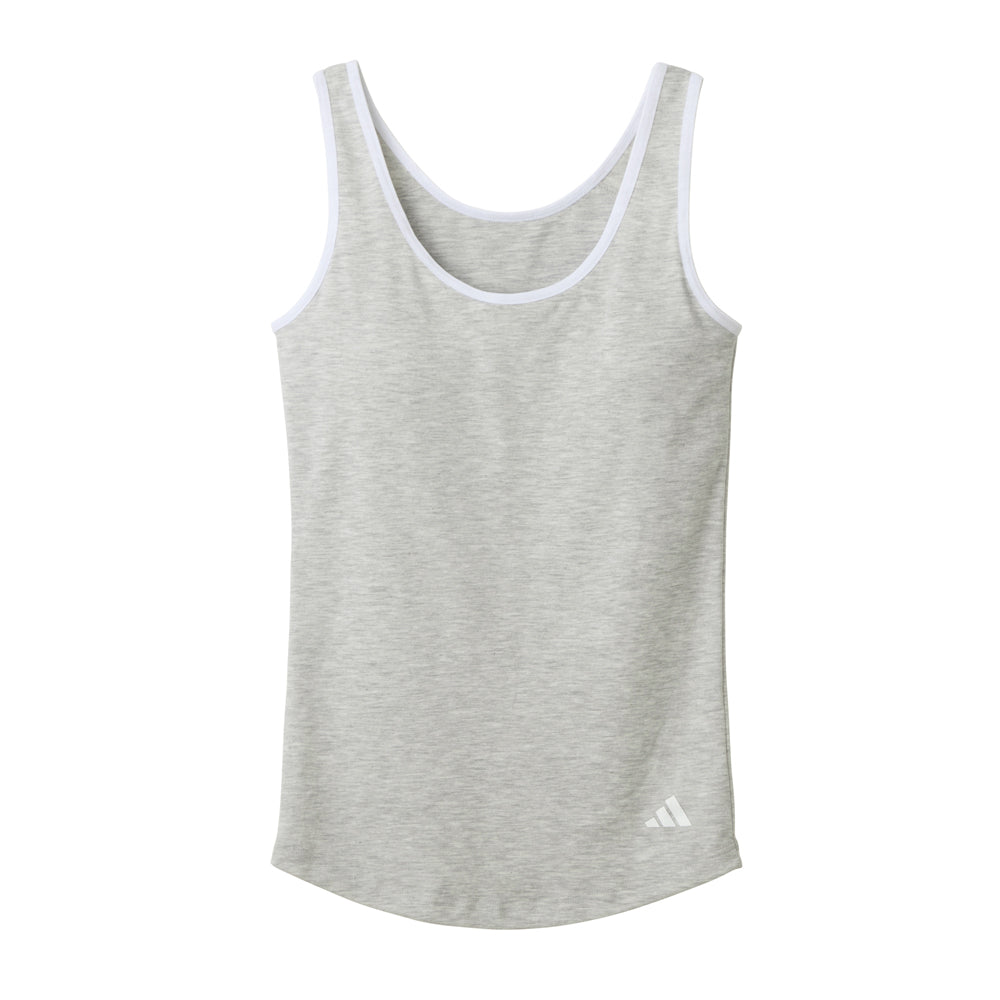 アディダス adidas 【綿混×吸汗速乾】ブラタンクトップ （グレーモク） グレーモク