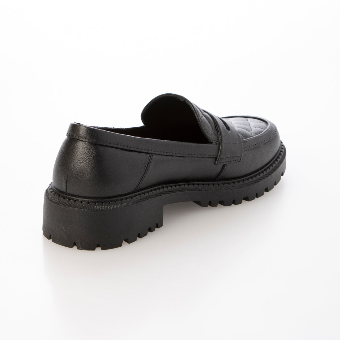 アドット adottona 【完全防水】ステッチ入りレインローファー【晴雨兼用】 （BLK） BLK