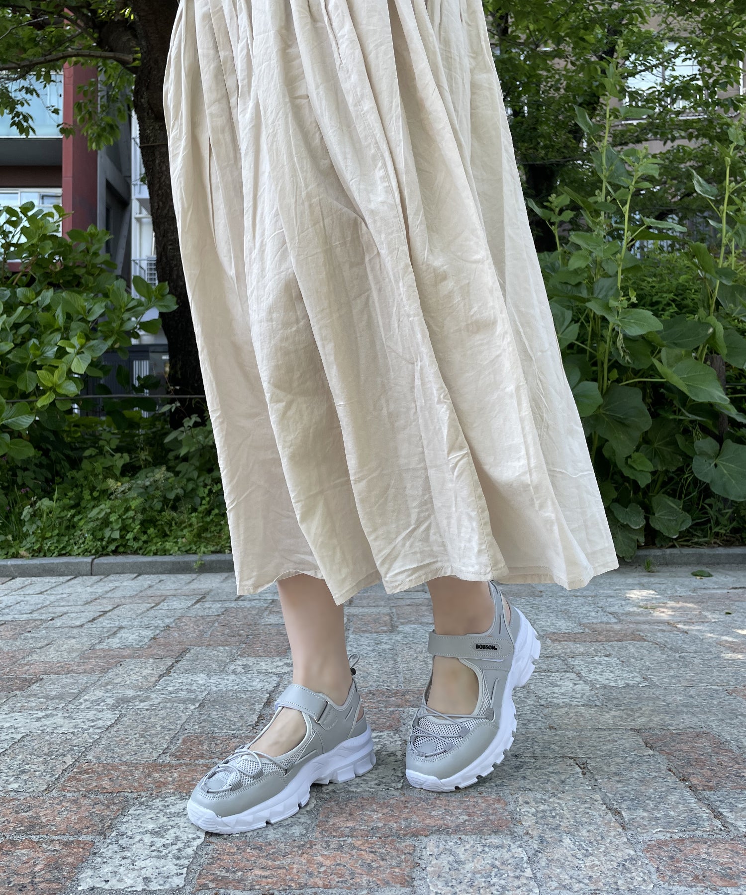 アドット adottona 【軽量】スポーツサンダルスニーカー【簡単着脱】 （GRY） GRY