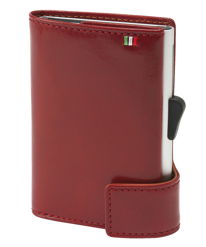 ADC Italian Leather Aluminum Card Holder