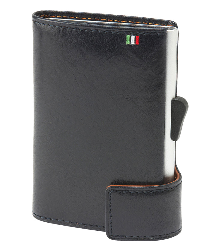 ADC Italian Leather Aluminum Card Holder