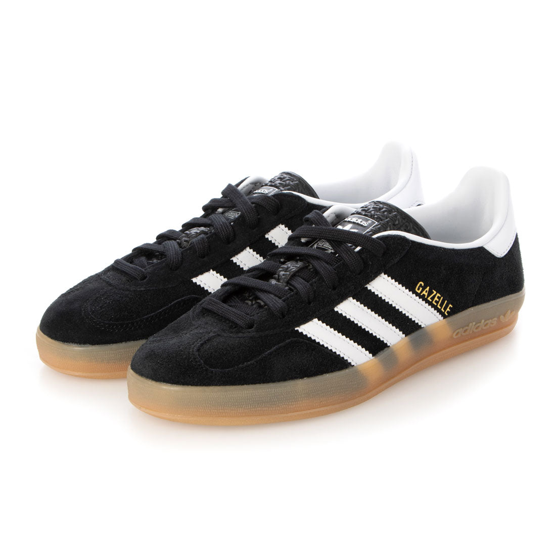 adidas Originals GAZELLE INDOOR Gazelle 室內運動鞋 JI2060 黑色鞋膠底男式女式