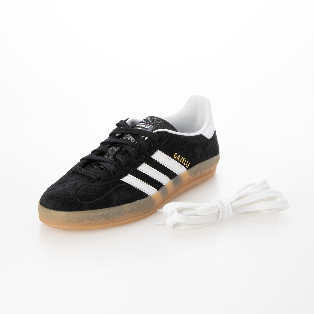 adidas Originals GAZELLE INDOOR Gazelle 室內運動鞋 JI2060 黑色鞋膠底男式女式