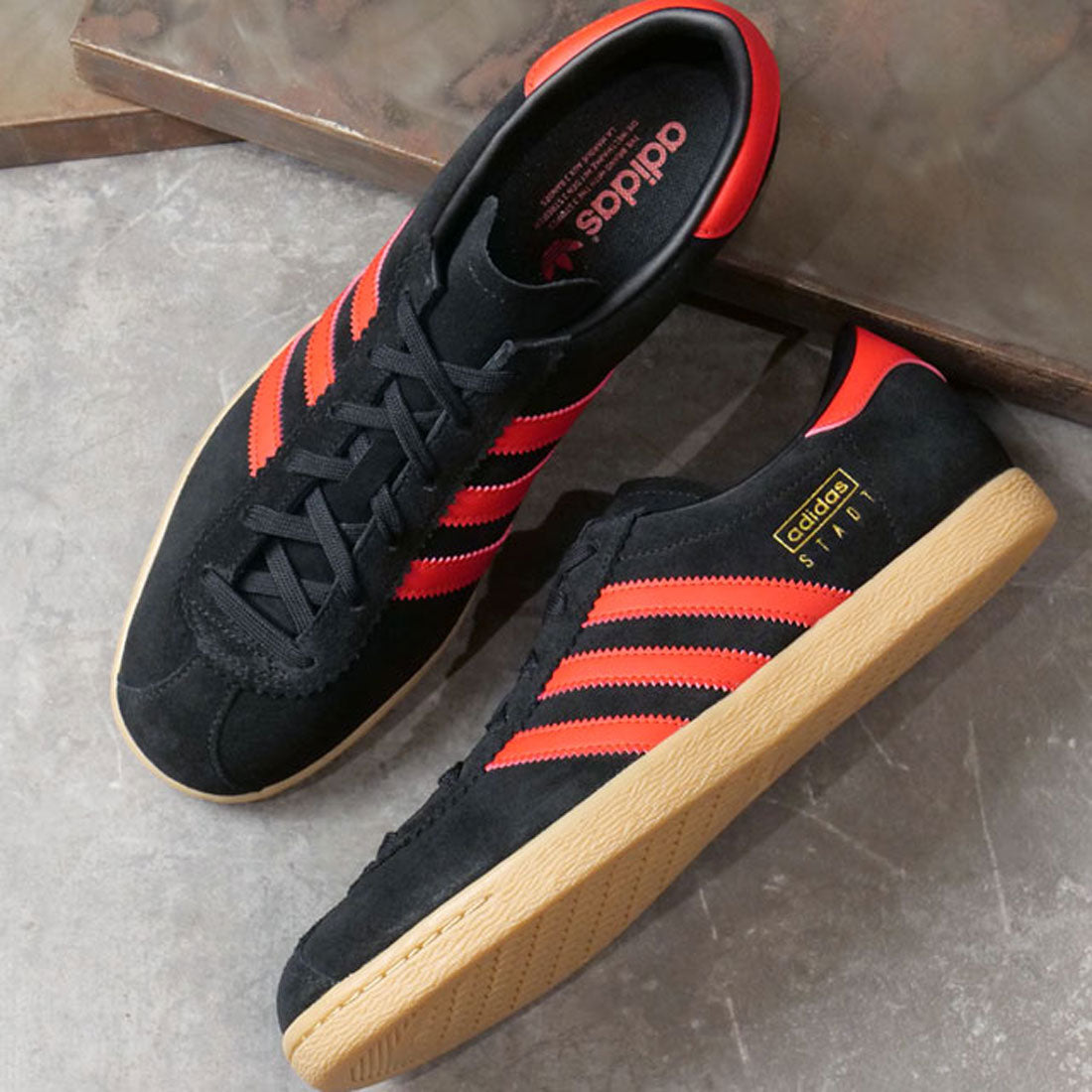 adidas Originals adidas Originals STADT Core Black/Better Scarlet/Gold Metallic [NJH41/JI1885 FW24]