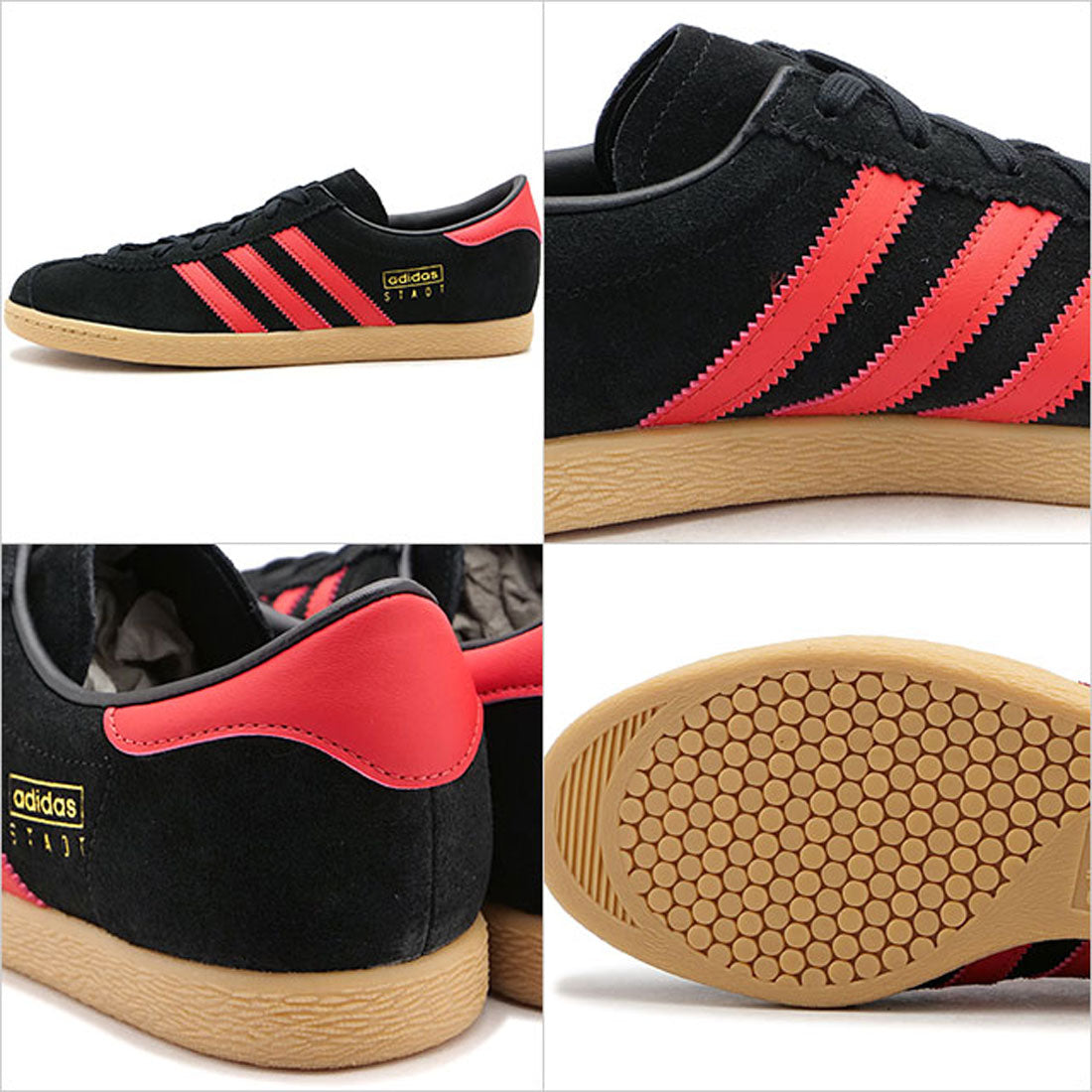 adidas Originals adidas Originals STADT Core Black/Better Scarlet/Gold Metallic [NJH41/JI1885 FW24]
