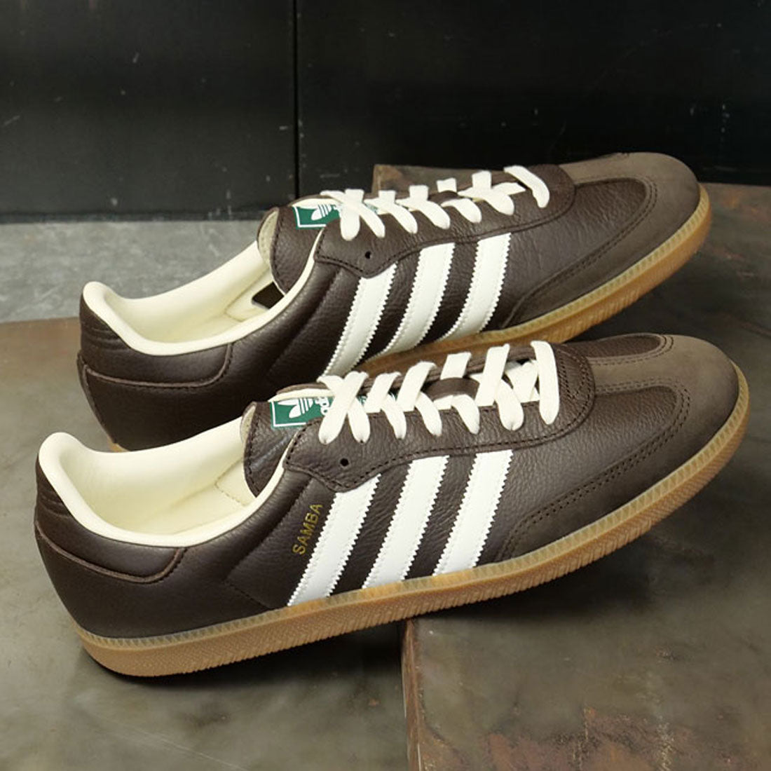 adidas Originals SAMBA OG Dark Brown/Off White/Gum [OOJ30/JR0891]
