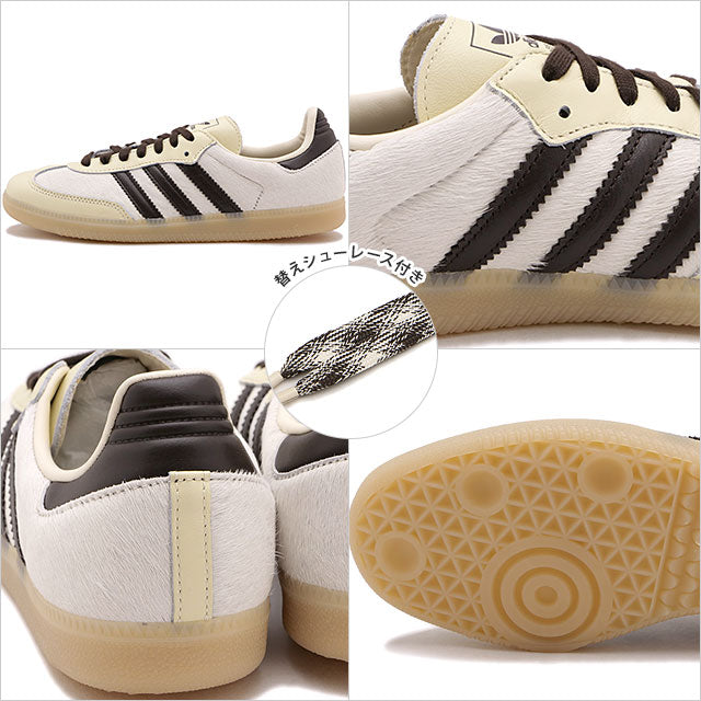 adidas Originals SAMBA OG cream white/mystery brown/gum 4 [KJ8901 FW25