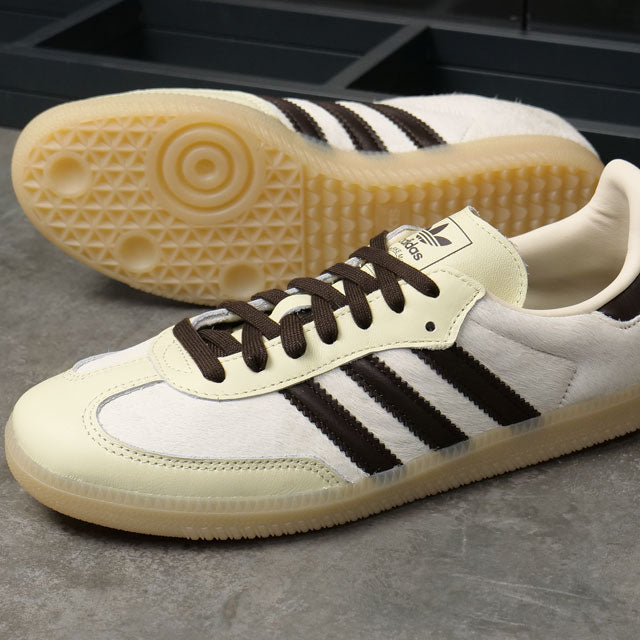 adidas Originals SAMBA OG cream white/mystery brown/gum 4 [KJ8901 FW25